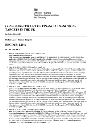 英国金融制裁目标综合清单 - gov.uk